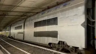 VAGONE COMPLETAMENTE SCARABOCCHIATO SUL TAF 086 IN PARTENZA DA APPIANO SULLA FL3!!