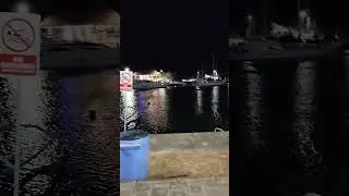 suasana malam pantai boom marina