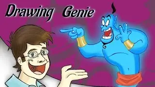 How to draw Genie from Aladdin: Robin Williams Tribute
