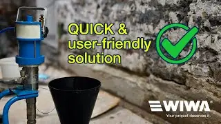 Water Damage Repair In The Basement With The WIWA INJECT HD 2 & the WIWA INJECT GUN