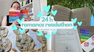 24h romance readathon 🥰 (a reading vlog)