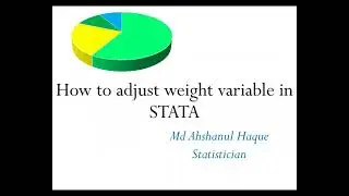 How to adjust weight variable or sampling weight in STATA