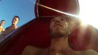Aquapark Rocket Red. Экстремальная горка . Аквапарк