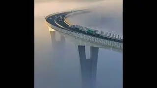Highest Bridge among the clouds in Slovenia.Črni Kal Viaduct #viral #dangerousroad #amazing #nature