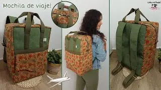 How to make a travel backpack ✈| Super easy🧵