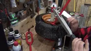 How to locate a tire air leak  and seal a tire  bead