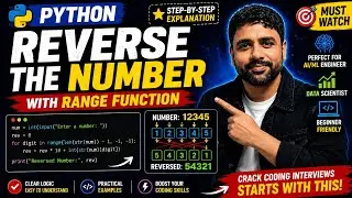 Python range() Function Explained with Reverse Number Programs | Beginner Tutorial