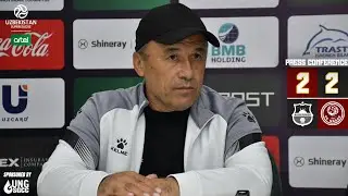 BUNYODKOR 2:2 NASAF. Uchrashuvdan so‘ng R. Berdiyev ishtirokida matbuot anjumani