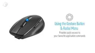 3Dconnexion CadMouse Pro Wireless - Using the gesture button and radial menus