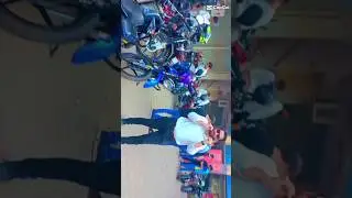 Reunion of friends with yamaha ride