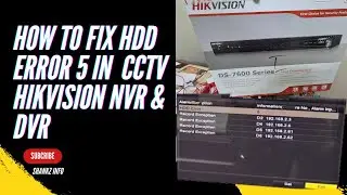 Expert Tips for Resolving HDD 5 Error on Hikvision CCTV NVR and DVR