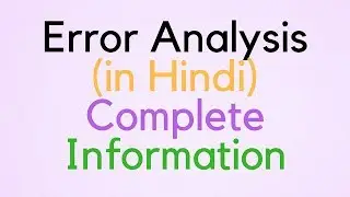Error Analysis (Hindi)