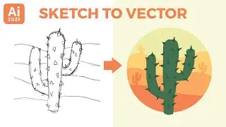 Sketch to Vector Illustrator Tutorial