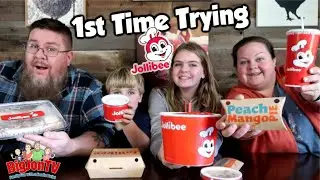 Americans Trying Jollibee for the First Time || Foreign Food Friday, Filipino