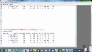 R in Action Chapter 4 part 3 -getting means of several columns