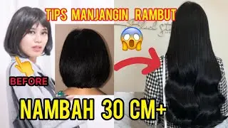 TIPS MEMANJANGKAN RAMBUT | CARA MEMANJANGKAN RAMBUT NAMBAH 30 CM+ 😱 LAKUKAN SEBELUM TIDUR! |nadiSSE
