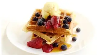 Easy Homemade Waffles Recipe/How to make waffles at home.