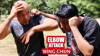 Wing Chun uses their elbow to attack