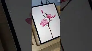How to paint watercolor flowers in Procreate! 