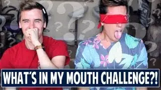 WHAT'S IN MY MOUTH CHALLENGE?! (w/ Sawyer Hartman)