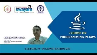 Lecture 19: Demonstration-VIII