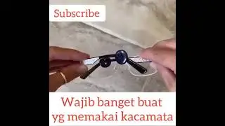 wajib banget buat yg pakai kacamata