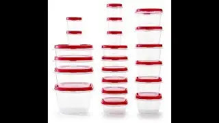 Review Rubbermaid Easy Find Vented Lids BPA Free Plastic Food Storage Containers