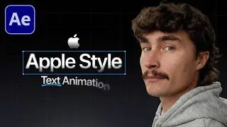 Apple Text Animation In After Effects (NO PLUGINS)