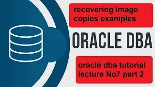 recovering image copies oracle dba tutorial for beginners |  lecture no 7 part 2 admin 2