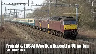 Freight & ECS At Wootton Bassett & Uffington 17.02.25 - 4K