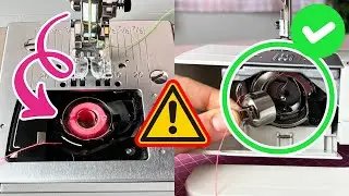 Inserta correctamente la BOBINA en la máquina para evitar PROBLEMAS al coser! | Insertar la canilla