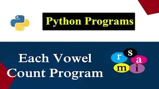 Python Program To Print Individual Count Of Vowels in the Given String