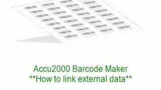 Generating Barcode Labels: How to Link External Data Source