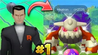 🤯🤫Trio Legendary V/S Giovanni with *SHADOW HEATRAN* #pokemongo