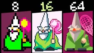 Gnomo mago verde en Bit diferentes