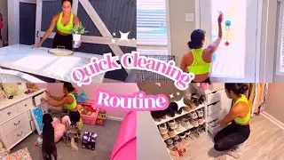 Quick Cleaning Routine | Realistic Clean With Me | Cleaning Motivation