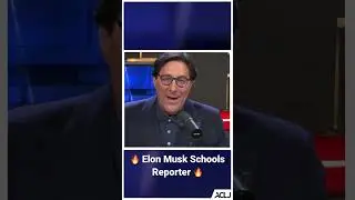 Elon Musk Schools Reporter