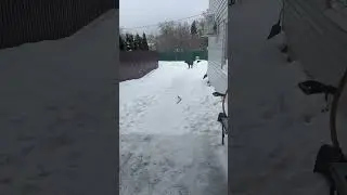 Во дворе просто адски скользко 😳