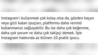 Instagram bilinmeyen özellikleri