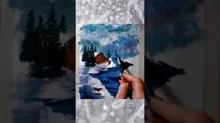 Волшебный зимний пейзаж