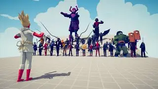 SUPER PEASANT vs MARVEL Team - Totally Accurate Battle Simulator TABS