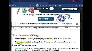 12ADV EOT Part 1 | Explanation of Biological Structure Grade 12 Advanced Part 1