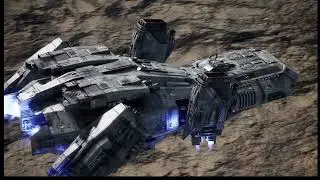 KSP05 Cutscene Spaceship landscape