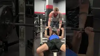 2.5 months ago his PR on Bench was 100 pounds… Today he hit 185… Absolutely incredible! #chestday