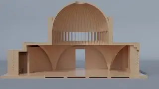 Blender 3D - Temple Complex in Hamshire Made in  #b3d