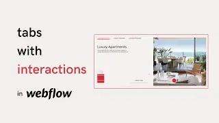 Tabs with Image Slide, Text Animate, and Link Hover Interactions | Interactions in Webflow #09