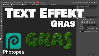 Photopea - Text-Effekt (Gras)