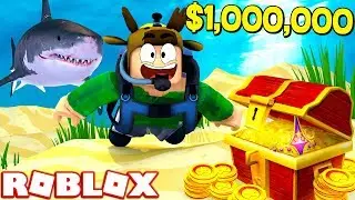 ROBLOX SCUBA DIVING SIMULATOR! (FINDING $1,000,000 IN BURRIED TREASURE!)