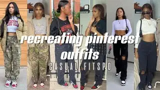 recreating pinterest outfits (streetwear and casual outfit inspo)