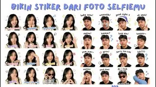 Tutorial on editing cute stickers using AI without changing your face